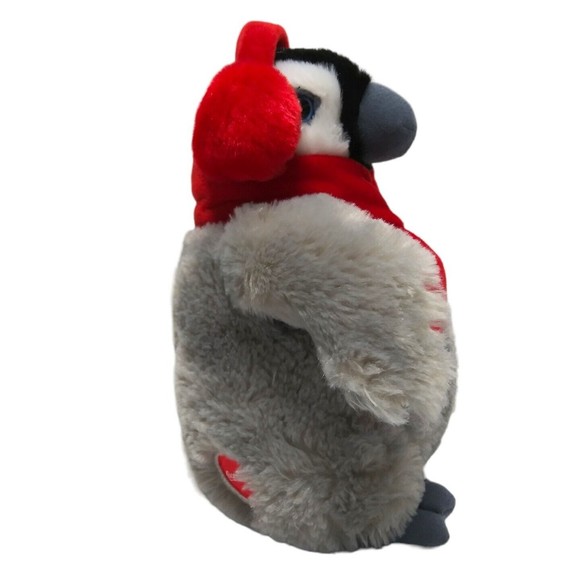NEW Coca Cola Penguin w/ Coke Red Scarf Ear Muff Plush Stuffed Bean Bag 2015 NOS - Picture 7 of 13